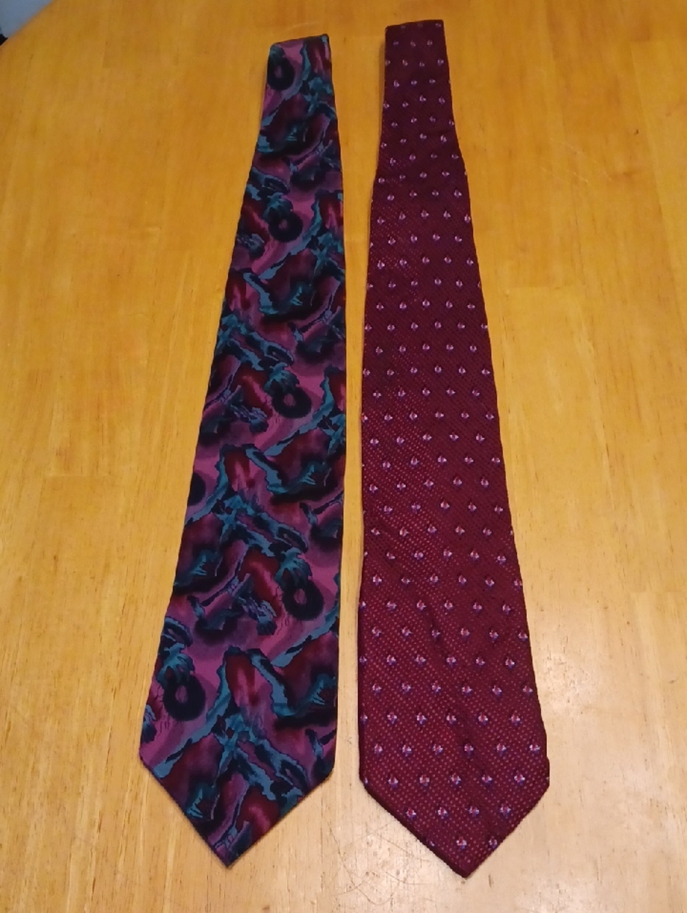 J. Garcia Set Of 2 100% Silk Neck Ties